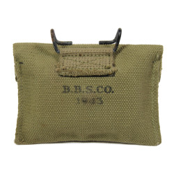 Pouch, First-Aid, M-1942, B.B.S. CO. 1943, with First-Aid Packet