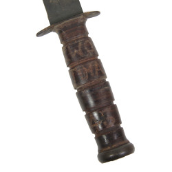 Couteau de combat, MK 2, KA-BAR, avec fourreau en cuir, US Navy, Iwo Jima