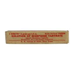 Syrette de morphine, E.R. SQUIBB & SONS, US Army Medical Department