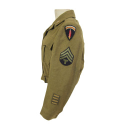 Blouson Ike, WAC, Technician 4th Grade, SHAEF, taille 16R, 1944, British-Made