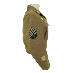 Blouson Ike, WAC, Technician 4th Grade, SHAEF, taille 16R, 1944, British-Made