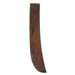 Machete, COLLINS & CO., Legitimus, 1942, with Leather Scabbard, MILWAUKEE SADDLERY CO. 1942