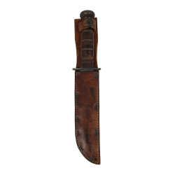 Couteau de combat MK 2, KA-BAR, avec fourreau en cuir, BOYT -43-