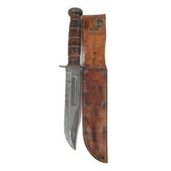 Couteau de combat MK 2, KA-BAR, avec fourreau en cuir, BOYT -43-