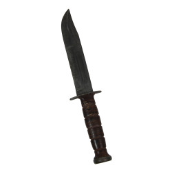 Knife, Fighting, MK 2, KA-BAR, with Leather Scabbard, BOYT -43-