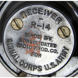 Receivers (Earphones), Type R-14, US Army, CONSOLIDATED RADIO PROD. CO.