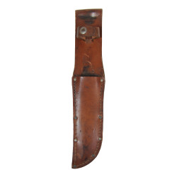 Knife, Cattaraugus 225Q, with Leather Scabbard