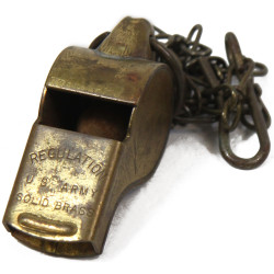 Whistle, Brass, REGULATION, US Army