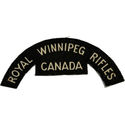 Shoulder Title, The Royal Winnipeg Rifles, Normandy, Printed