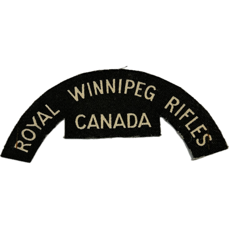 Shoulder Title, The Royal Winnipeg Rifles, Normandy, Printed