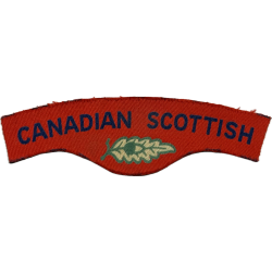 Shoulder Title, The Canadian Scottish Regiment, Normandy, Printed