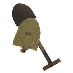 T-Shovel, M-1910, with Cover, KADIN BROS. 1942