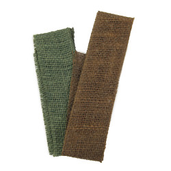 Burlap, Jute, M1 helmet camouflage netting, OD Green & brown