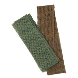 Toile de jute pour casque M1, Vert OD et marron