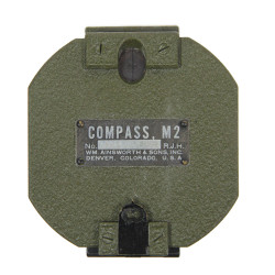 Compass, M2, US Army, with M19 Carrying Case, Named