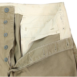 Culotte de cavalerie M-1926, chino, avec guêtres, nominatives