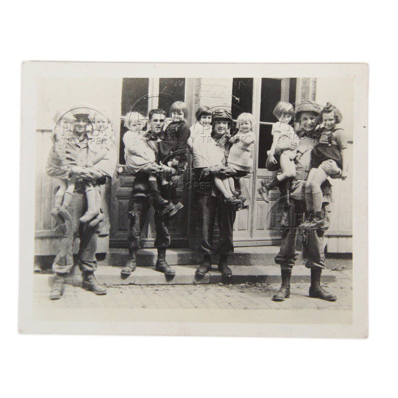 Photo, parachutistes, 101st AB. Div., Normandie, Carentan