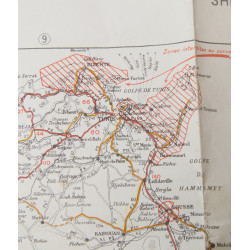 Carte alliée, Africa Road Map, MAROC-ALGÉRIE-TUNISIE, Sheet 151, opération Torch, 1942