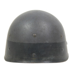 Helmet, M1, Fixed Loops, Naval Amphibious Forces, Blue Band, D-Day