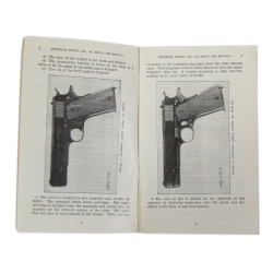 Manuel de campagne FM 23-35, Automatic Pistol, Caliber .45, M1911 and M1911A1, 1940