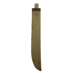 Machette à dents de scie, COLLINS & CO., Legitimus, avec fourreau en toile Mk 2, US Navy