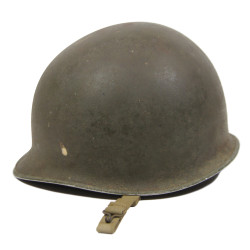 Casque M1, pattes fixes, 2nd Lieutenant, liner WESTINGHOUSE, modèle de transition