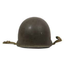 Casque M1, pattes fixes, 2nd Lieutenant, liner WESTINGHOUSE, modèle de transition