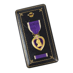 Medal, Purple Heart, in Case, A.E. Co., Utica, NY, 1943