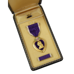 Medal, Purple Heart, in Case, A.E. Co., Utica, NY, 1943