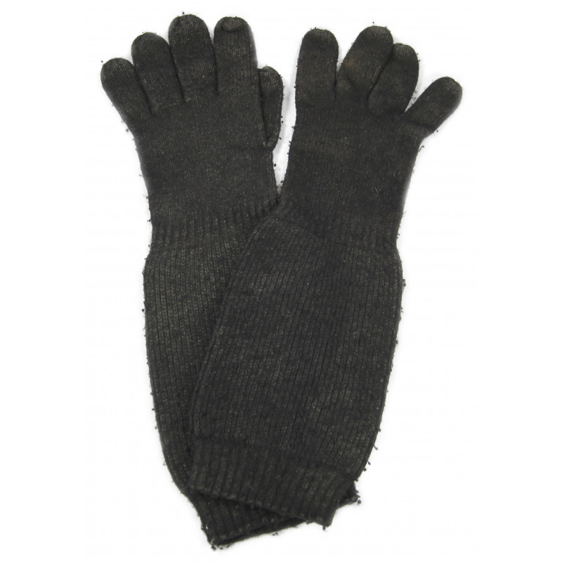 Gants en laine, bleu, USN, imprégnés anti-gaz