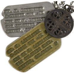 Plaques d'identité, Dog Tags, Maj. William Lancaster, USAAF