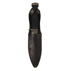 Knife, Fighting, 337-6"Q, CASE, with Leather Scabbard, Normandy