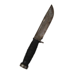 Knife, Fighting, 337-6"Q, CASE, with Leather Scabbard, Normandy