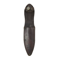 Knife, Fighting, 337-6"Q, CASE, with Leather Scabbard, Normandy