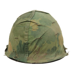 Helmet, M1, Complete, with Camouflage Cover, USMC, Vietnam