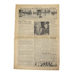 Newspaper, The Stars and Stripes, January 27, 1945, 'Berlin Says Reds 100 Mi. Away'