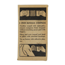 Compress, Bandage, ACME COTTON PRODUCTS CO., INC., 4-Inch, Item No. 92003