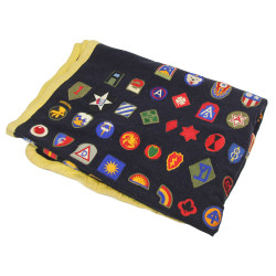 Blanket, Customized, with 182 Insignia, US Army, US Navy, US Marine Corps, US Coast Guard