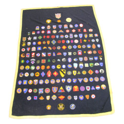 Blanket, Customized, with 182 Insignia, US Army, US Navy, US Marine Corps, US Coast Guard