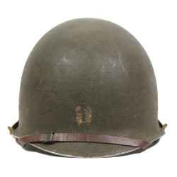 Helmet, M1, Fixed Loops, Captain, FIRESTONE Liner, Camouflaged, Green A Washers