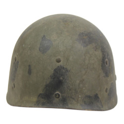 Helmet, M1, Fixed Loops, Captain, FIRESTONE Liner, Camouflaged, Green A Washers