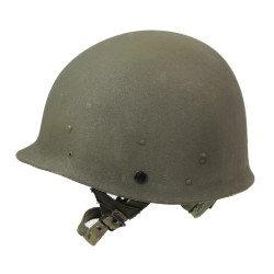 Helmet, M1, Parachutist's, Complete, with Camouflage Cover, 1970-1973, Vietnam