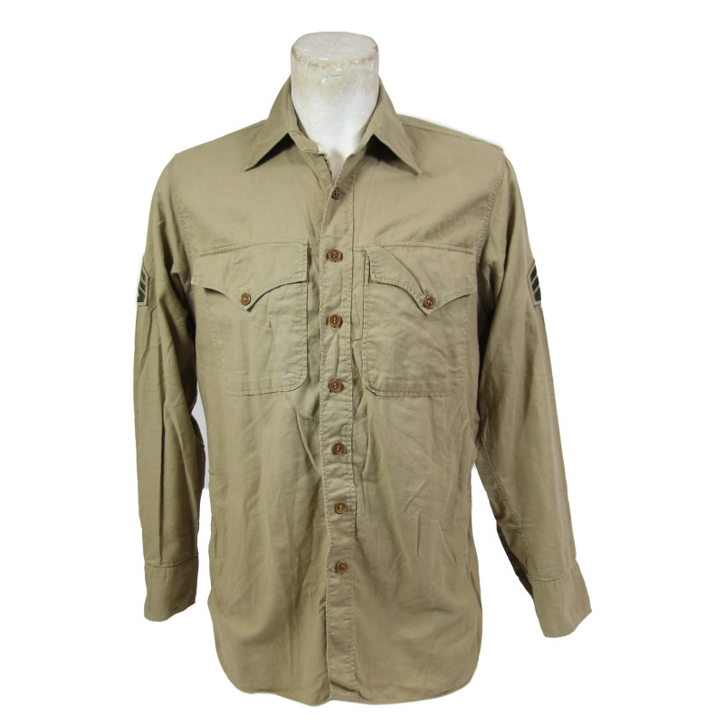 Shirt, Cotton, Khaki, Staff Sergeant, US Marine Corps