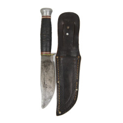 Knife, Fighting, CATTARAUGUS, with Leather Scabbard