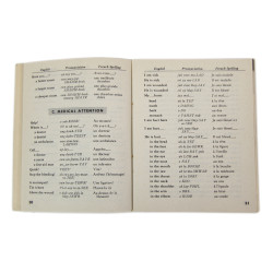 Booklet, French Phrase Book, TM 30-602, 1944