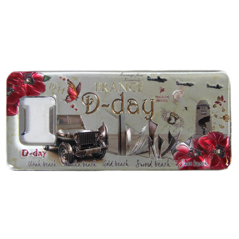 Magnet décapsuleur, vintage D-Day