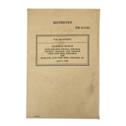 Manual, Technical, TM 11-1122, DETECTOR SETS SCR-625, 1945