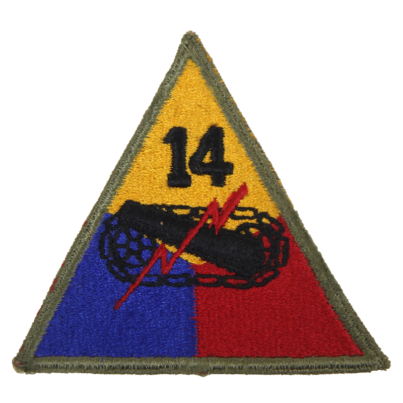 Insigne, 14th Armored Division, frontière franco-italienne, Vosges, Alsace, Ardennes