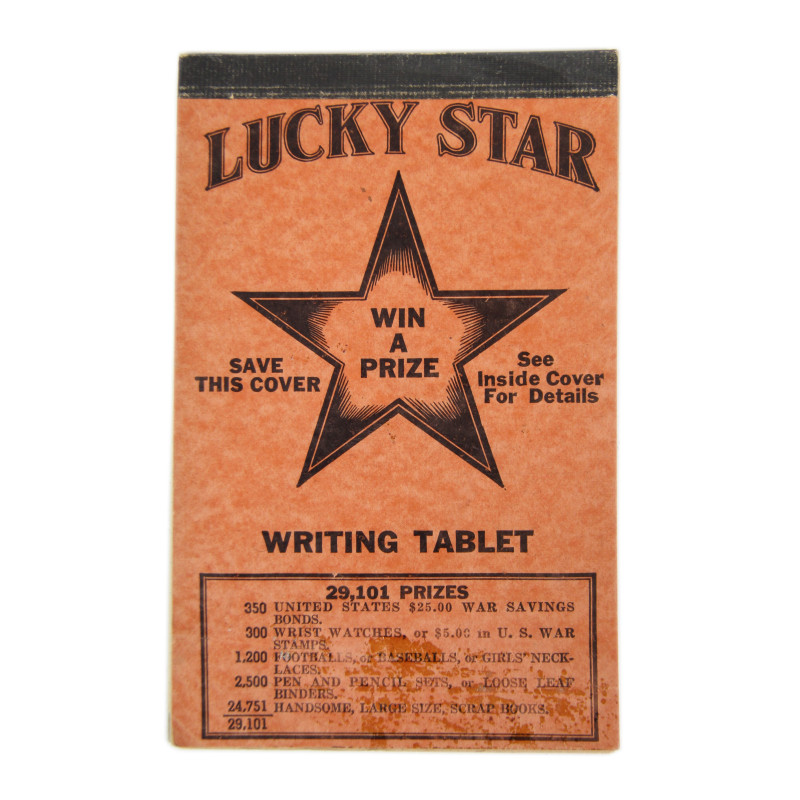 Bloc-notes, LUCKY STAR, Writing Tablet