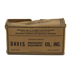 Kit, garrot, ciseaux et pince, US Army, Unit No. 108-C, DAVIS EMERGENCY EQUIPMENT CO., INC.